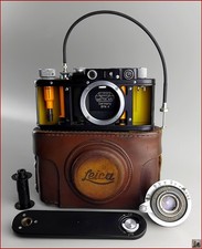 Appareil Ltm Leitz Leica II Version en Coupe Cutaway Elmar 3,5/50mm Copie Zorki