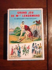 Grand jeu de Mlle Lenormand 54 cartes Tarot divinatoire B.P. Grimaud 1977 