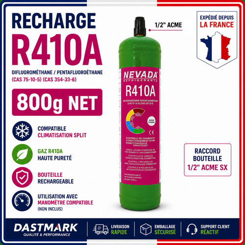 Bouteille r410a 800g - 800g, recharge
