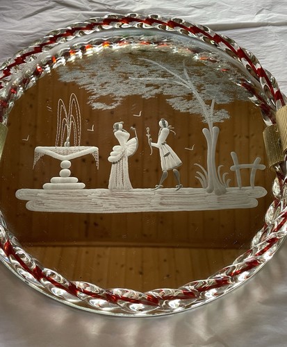 Plateau miroir vénitien - plateau,