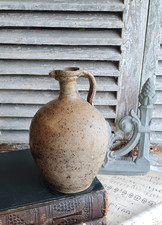 ANCIEN  POT GRES BEIGE CRUCHE