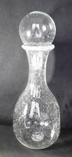 Carafe en verre bullé