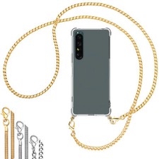 Collier (Chaîne en métal) pour Sony Xperia 1 IV Coque avec cordon Etui Case Couv