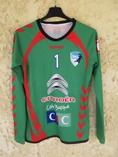 Maillot handball AVIRON BAYONNAIS porté 1 goal HUMMEL shirt Pays Basque Bayonne