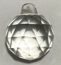 PENDENTIF BOULE EN CRISTAL BOHÈME, Ø35 MM, POUR DÉCORATION OU LUSTRES