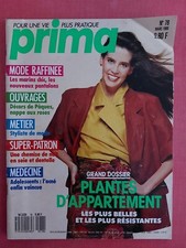 Magazine PRIMA N°78 Mars 1989 MODE et TRICOT. Avec super patron. 159 pages.