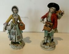 Groupe en porcelaine polychrome Scène galante porcelaine Saxe Sèvres Allemande