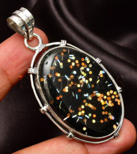 Pendentif opale de feu pierre