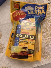 Lot de 3 pellicules (périmées en 2000) Kodak Gold: Ultra 400 . 24 poses x3