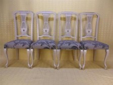 4 CHAISES style CHIPPENDALE /
