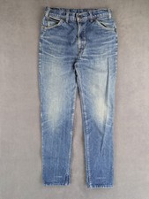 Jean Mom Taille Haute Vintage 80s Orange Tab Levi's 631 W33 L36 Bleu Stonewash Z