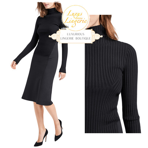 Robe noire dorée par wolford - robe,