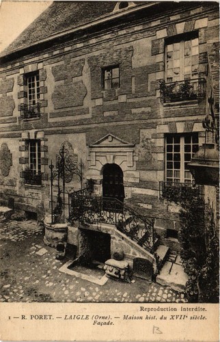 Cpa poret laigle maison - r.,