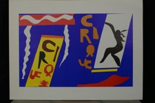 RARE AFFICHE  HENRI MATISSE JAZZ LE CIRQUE GRAND FORMAT LITHO BELLE EDITION 1986