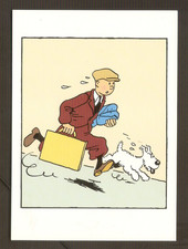 HERGE grande carte double BD