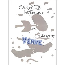 BRAQUE Georges - Lithographie "Carnets intimes" 35x26cm - 1955