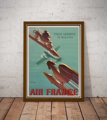 Affiche poster air france - air,