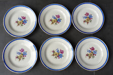 6 Assiettes à dessert en faïence de Sarreguemines et Digoin, modèle DOLLY (b)