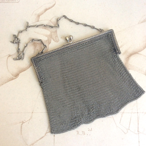 Ancien sac bal minaudière - sac,