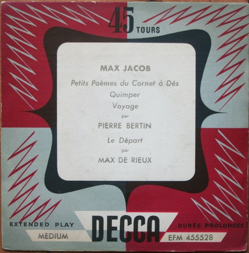 Max jacob par pierre bertin - par,