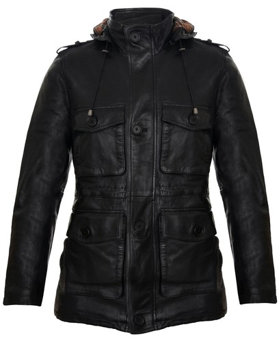 Veste cuir noir pour homme - veste,