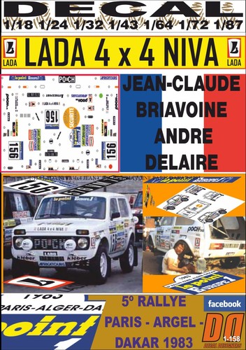 Decal lada niva - lada, 4x4