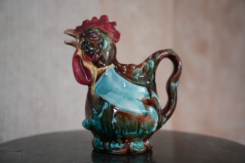 Pichet faïence coq gaulois - pichet,