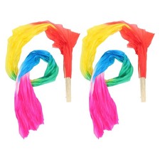  1 paire d'éventails en soie