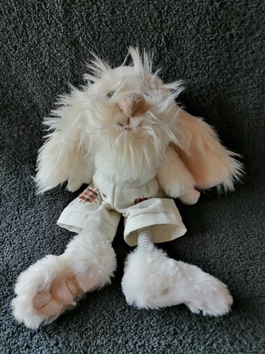 Doudou peluche chien blanc - , sir