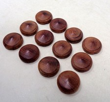 Lot 12 Boutons anciens en bois