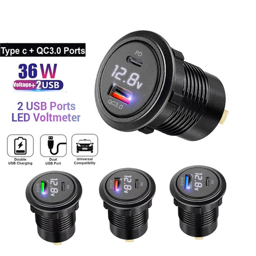 Chargeur usb 12v 24v - 12v, voiture