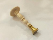 Ancien sceau / cachet de cire en métal doré XIXeme Collection Sculpté Cacheter