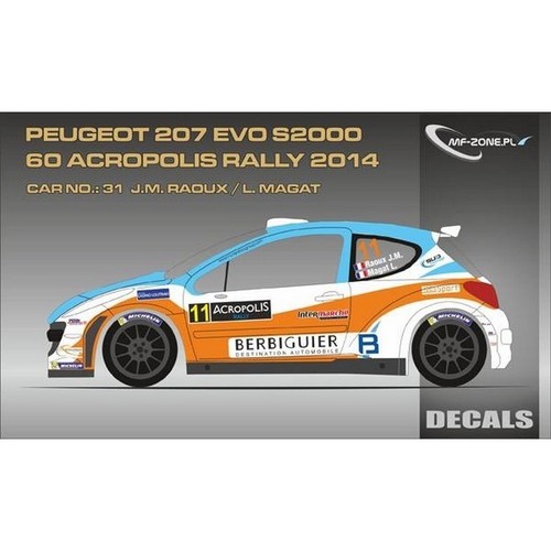 Decals peugeot 207 s2000 - peugeot,