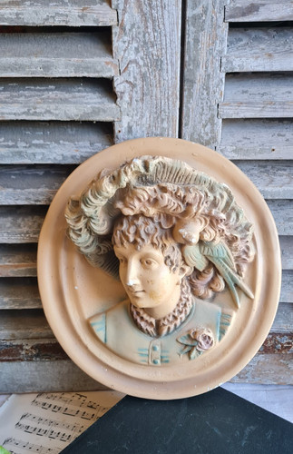 Ancien bas relief medaillons - ancien,