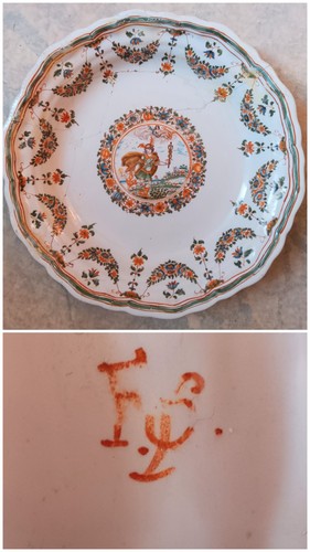 Assiette faïence moustiers - faïence,