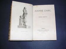 Jeanne d'arc histoire de jeanne d'arc martin 1857 reliure demi chagrin