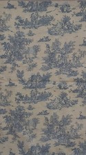 COUPON TISSU  MOTIFS TOILE DE