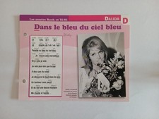 CARTE FICHE - DALIDA  Dans le