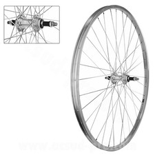ROUE ARRIERE VELO 700x35 VTC 28" AXE PLEIN A VISSER VELOX URBAN RL 5/6/7V 36T (E