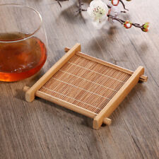 Bambou Naturel Dîner Dessous Céramique Isolation Tapis Thé Café Tasse Plateau
