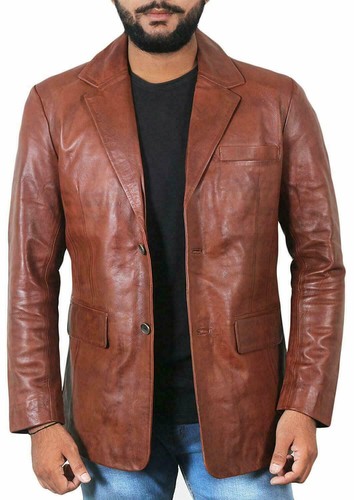 Blazer homme vintage 100 cuir - homme, 100%