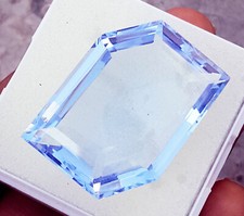 Naturel Lumière Topaze Bleu