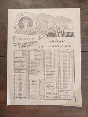 Parnasse musical - le,