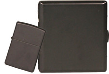 Ensemble Zippo Noir Avec Étui