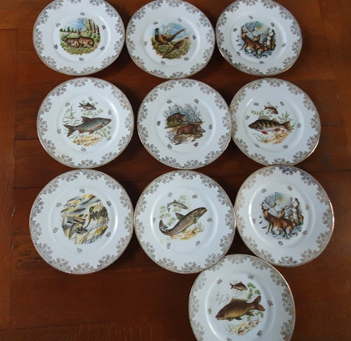 Assiettes pêche chasse en - pêche,
