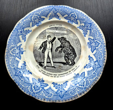 Assiette parlante Faïence
