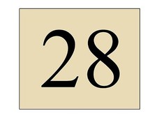 plaque ou etiquette numero