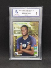 Kylian Mbappe Panini Adrenalyn XL premium gold limited edition grade MGC 9