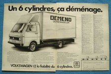 Publicité Papier - Volkswagen Utilitaire L.T. De 1983