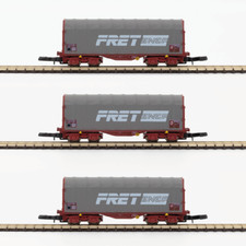 3 wagon bâché à bogies -